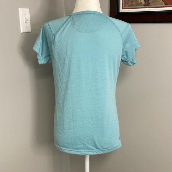 The North Face Womens Lilly Pad Short Sleeve Vapor Wick Tshirt Size Small Blue - Picture 4 of 6